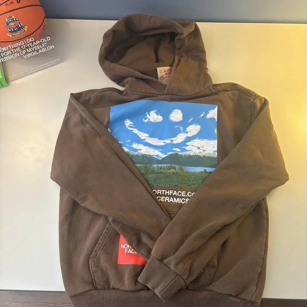The North Face X Online Ceramics Hoodie - Earth Brown - Size XS